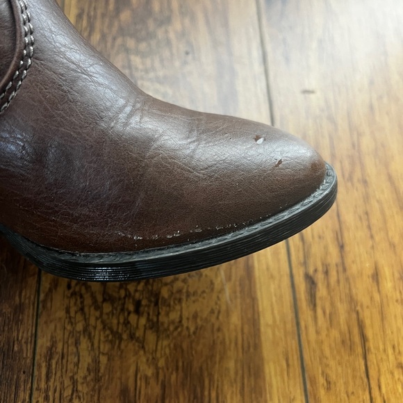 Women’s Fall Boots Buckle Strap Polyurethane size 9 brown heel - Picture 5 of 12